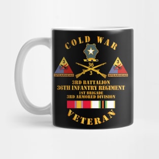 Cold War Vet w  3rd Bn - 36th Infantry - 3rd AD w COLD SVCD Mug